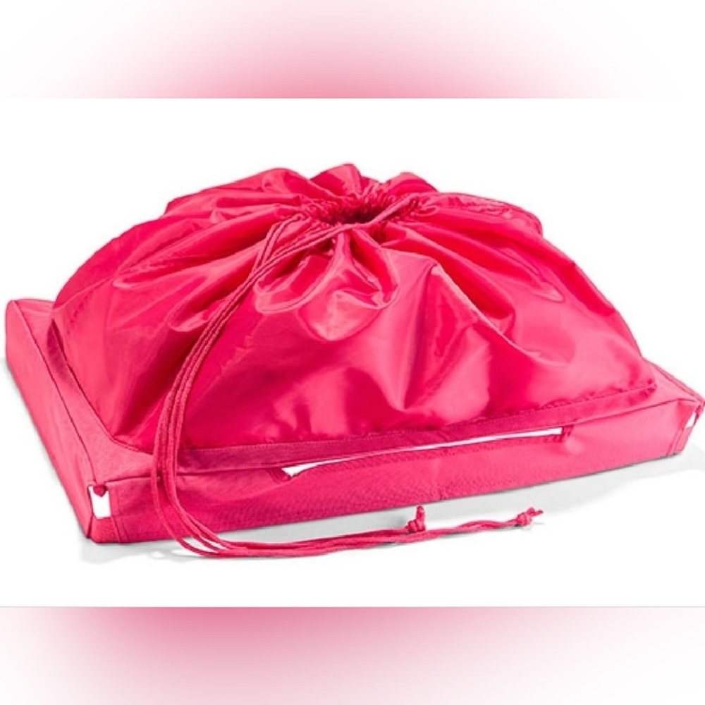 Coral Drawstring Tote Bag Topper
